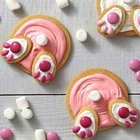 Biscoito de Páscoa rosa