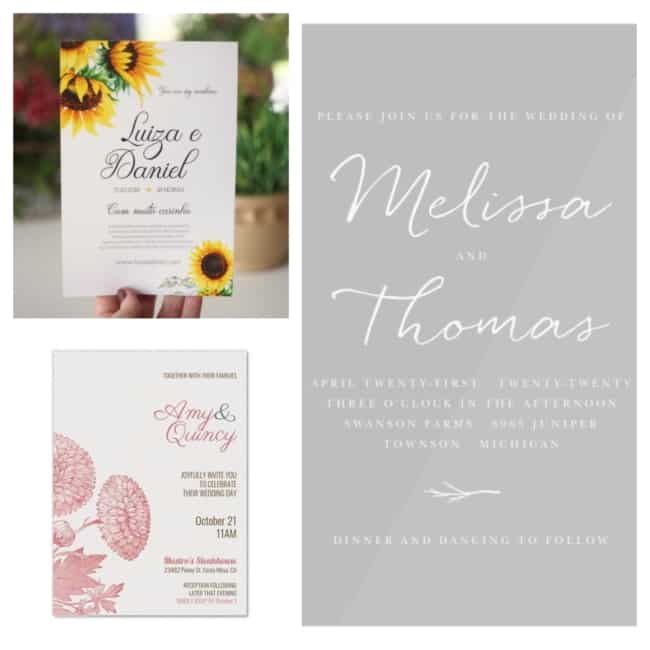 Convite de casamento digital