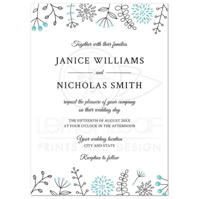 Convite de casamento online moderno