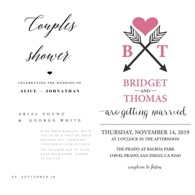 Convite de casamento virtual