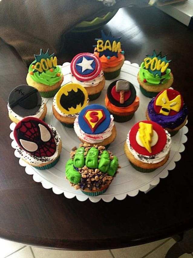 Cupcake Vingadores elegante