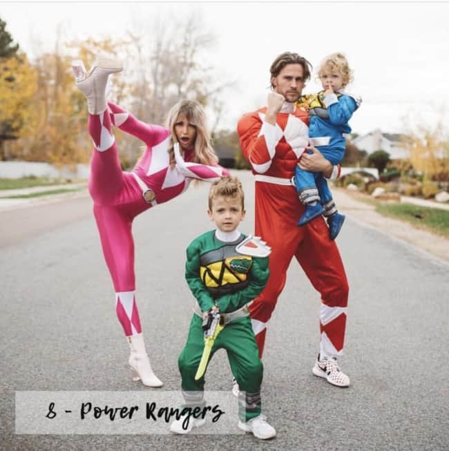 Fantasia de Carnaval para família com tema Power Rangers49