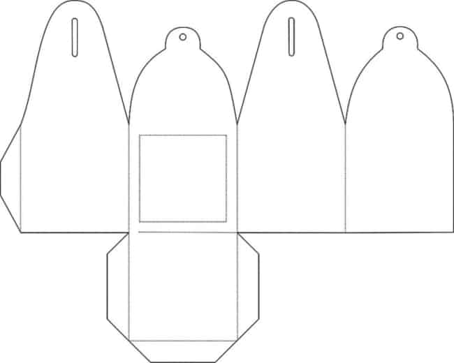 Moldes de lembrancinhas de casamento caixinha