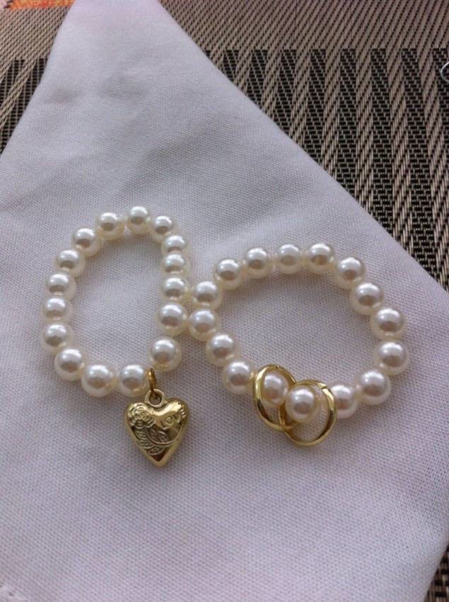 Porta guardanapo barato para casamento perolado