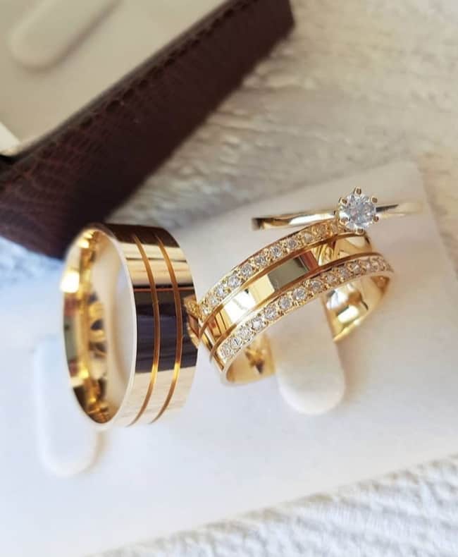 aliança de ouro 18k