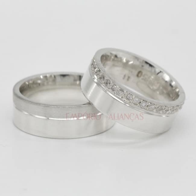 aliança de prata