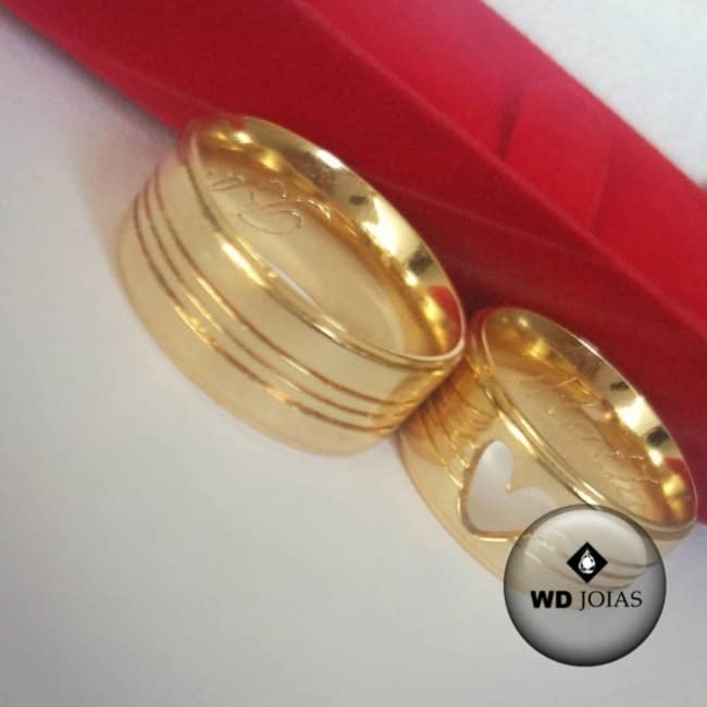 alianças de ouro