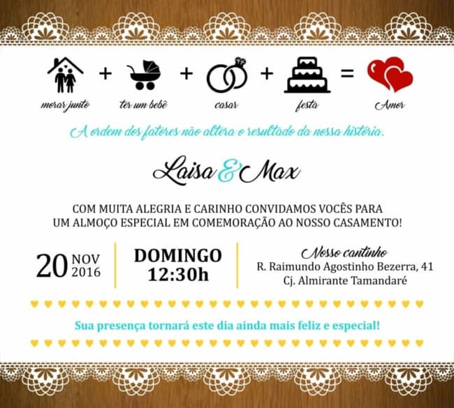 convite de casamento interativo e virtual