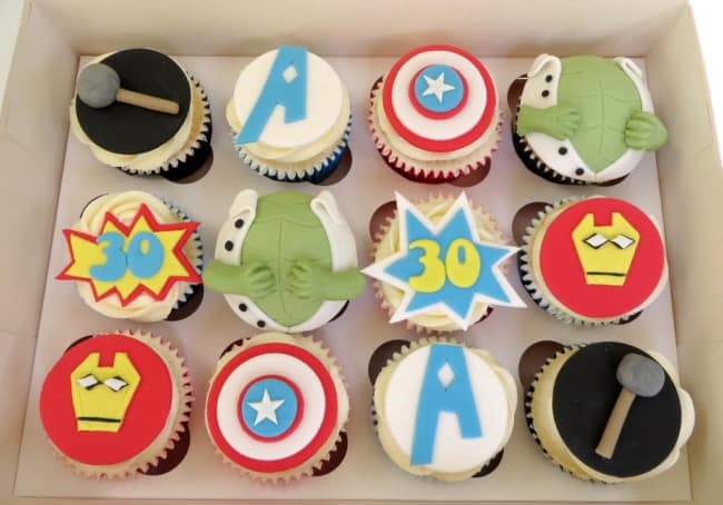 cupcake decorado vingadores
