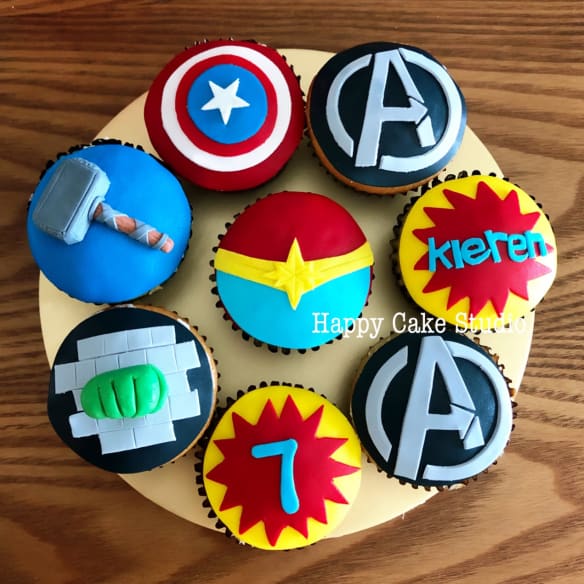 decoração de Cupcake Vingadores
