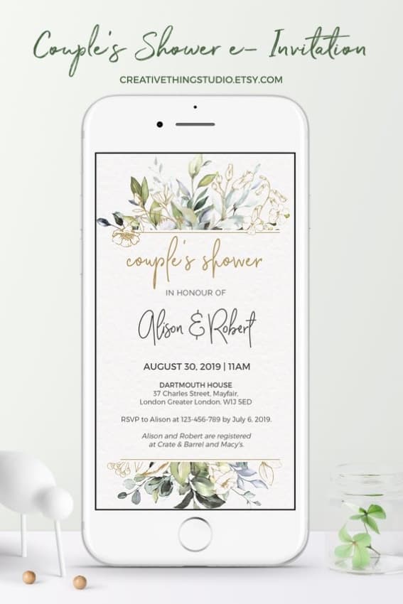 ideia de Convite de casamento online