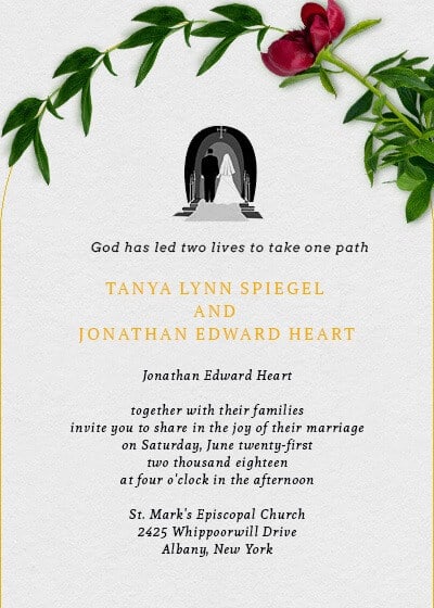 ideias de Convite de casamento online