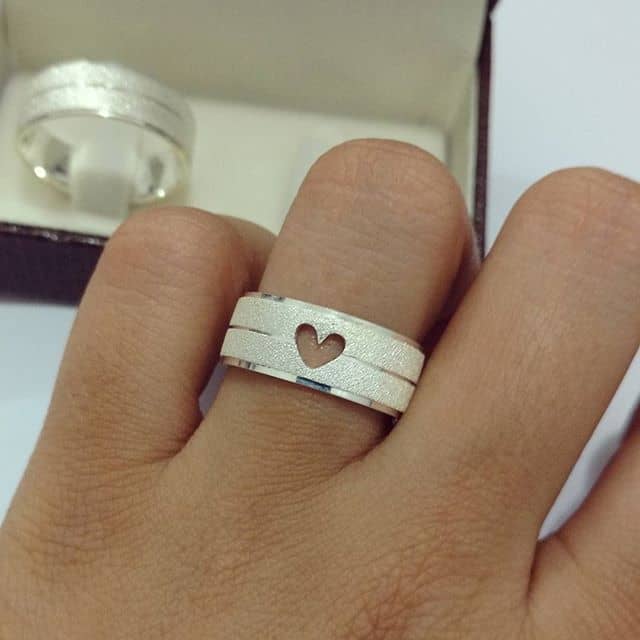 ideias de Fotos de alianças com coração