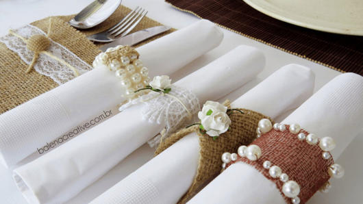 lindo Porta guardanapo para casamento rústico