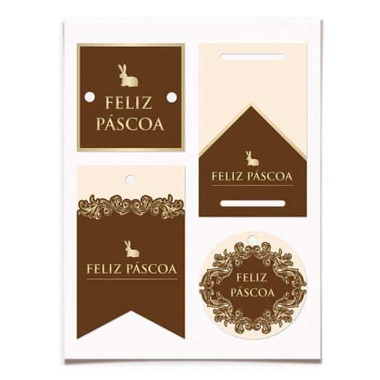 Modelo TAG de Páscoa Elegante