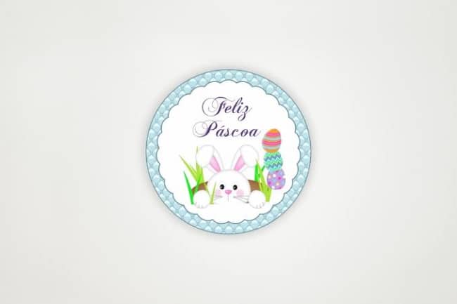 Modelo TAG de Páscoa Simples