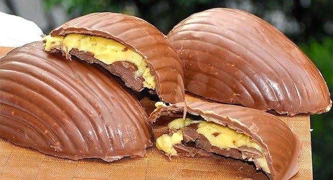 Ovo de Páscoa caseiro com recheio de maracujá9