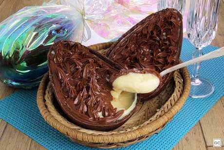 Ovo de Páscoa caseiro de colher