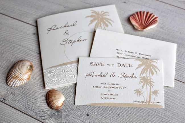 Save the date casamento na praia ideias
