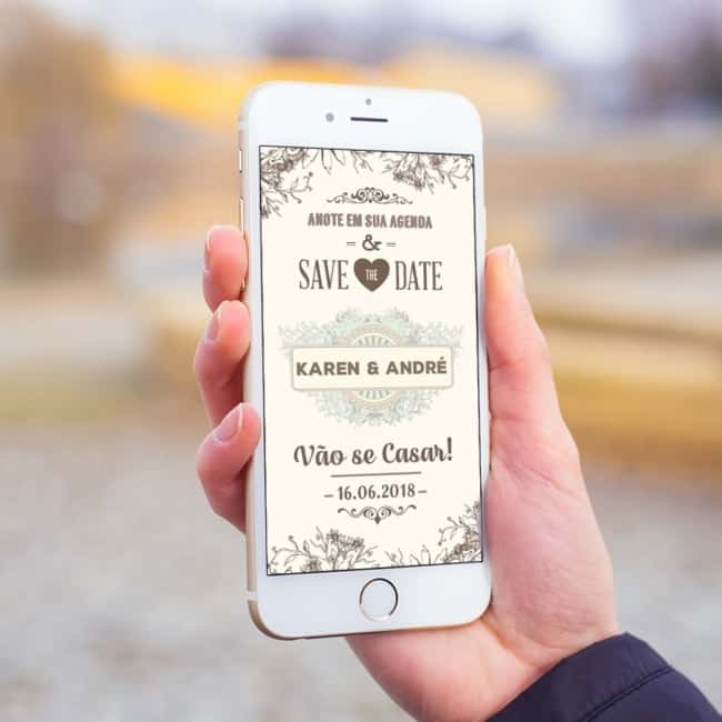 Save the date digital ideias