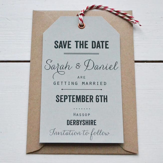Save the date impresso bonito