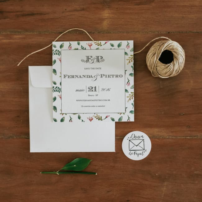 Save the date impresso