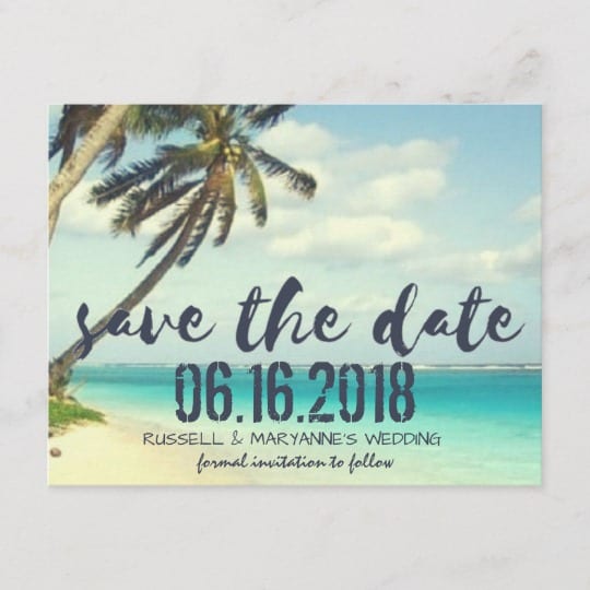 Save the date na praia
