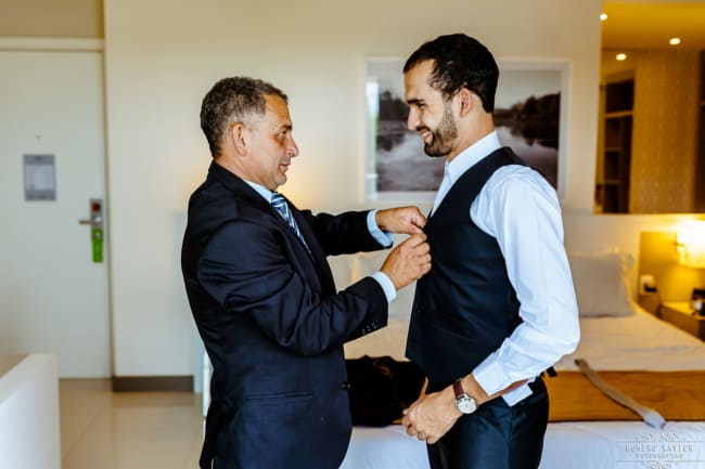 ideias de making of do noivo em hotel