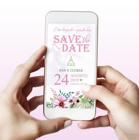 modelos de Save the date digital