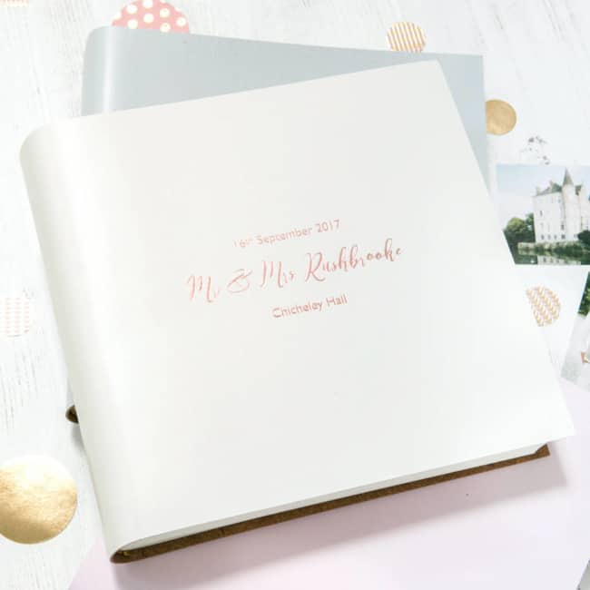 Álbum de casamento com capa branca4