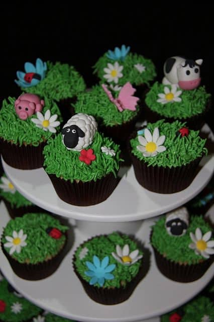 Cupcake fazendinha para festa