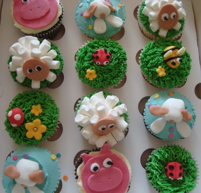 Maneira de fazer cupcake de fazendinha de bichinhos