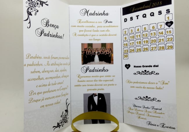 Manual dos Padrinhos Preto e Branco