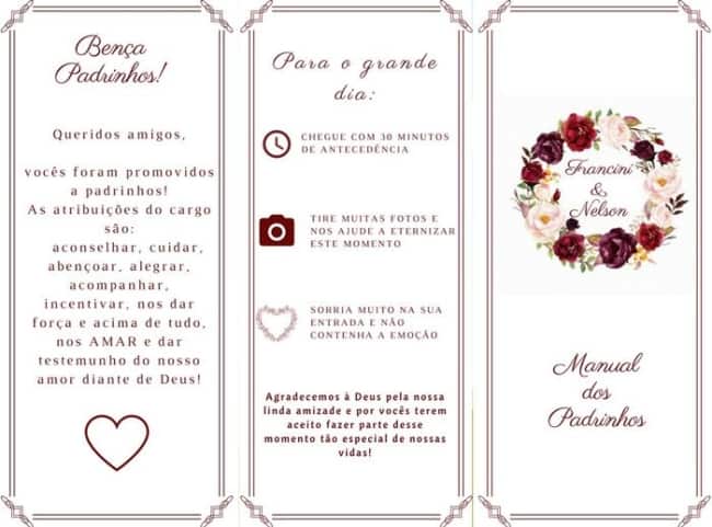 Manual dos Padrinhos marsala