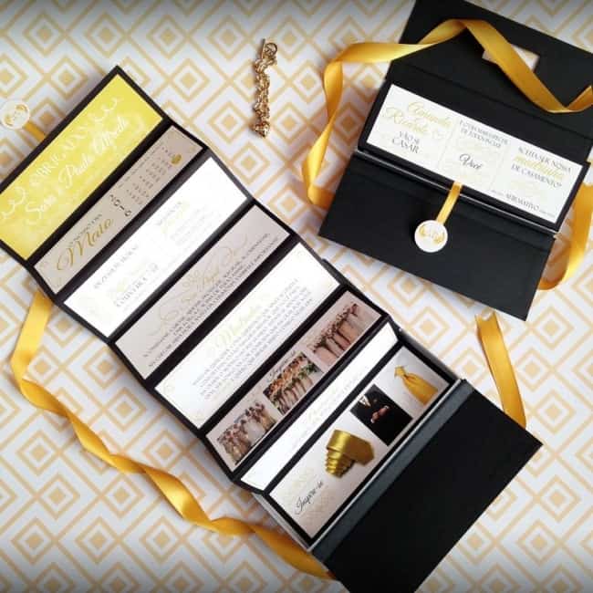 Manual dos padrinhos dourado como fazer