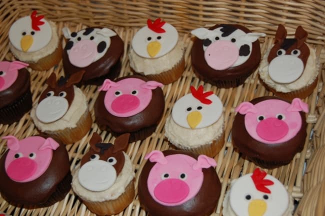 Modelo de fazer cupcake de fazendinha