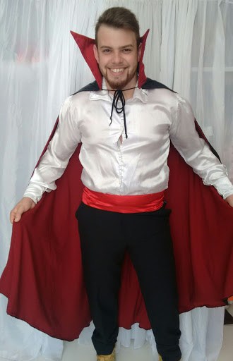 Fantasia de Drácula masculina simples ideias