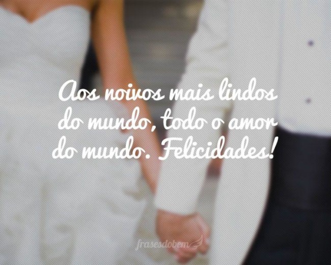 frase curta para casamento