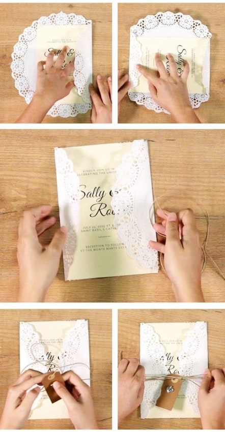 como fazer convite de casamento DIY com passo a passo
