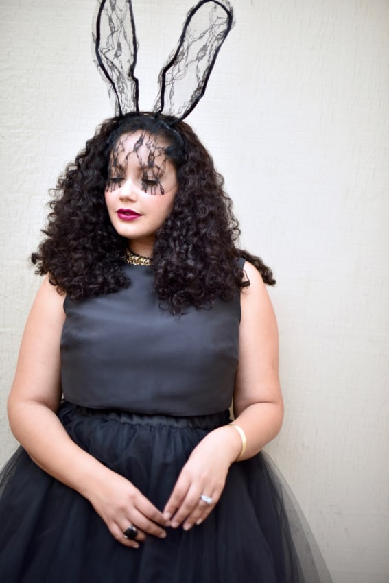 fantasia de coelhinha plus size para festa