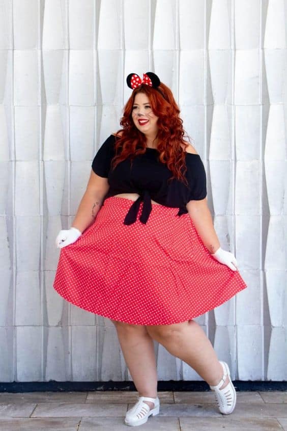 fantasia de Minnie plus size