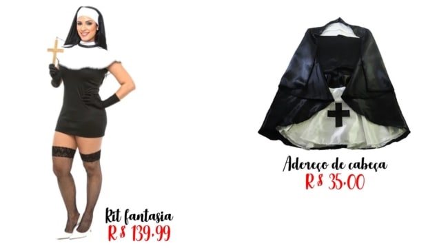 dicas de onde comprar e preços de fantasia de freira