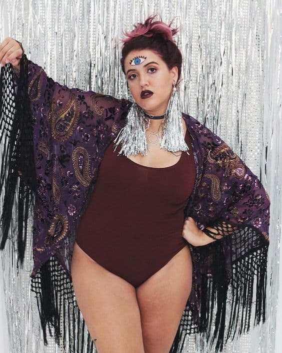 fantasia plus size improvisada e simples para carnaval