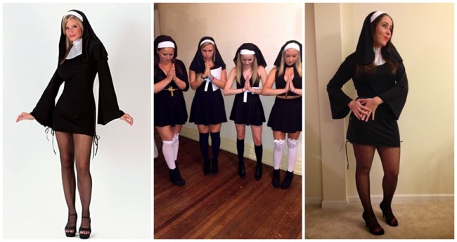 ideias de fantasia simples de freira