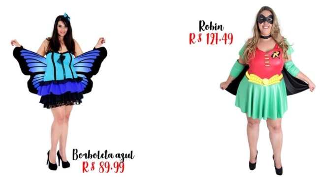 onde comprar fantasia plus size feminina