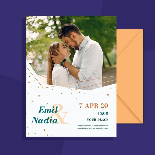 convites de casamento com foto como fazer