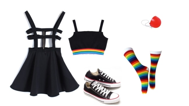 como fazer fantasia feminina de palhacinha