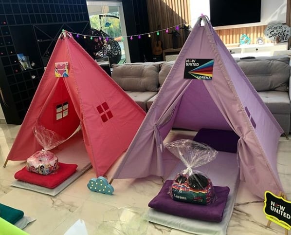 festa do pijama com cabanas now united