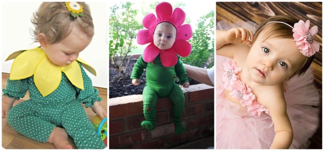 ideias de fantasias de flor para bebe