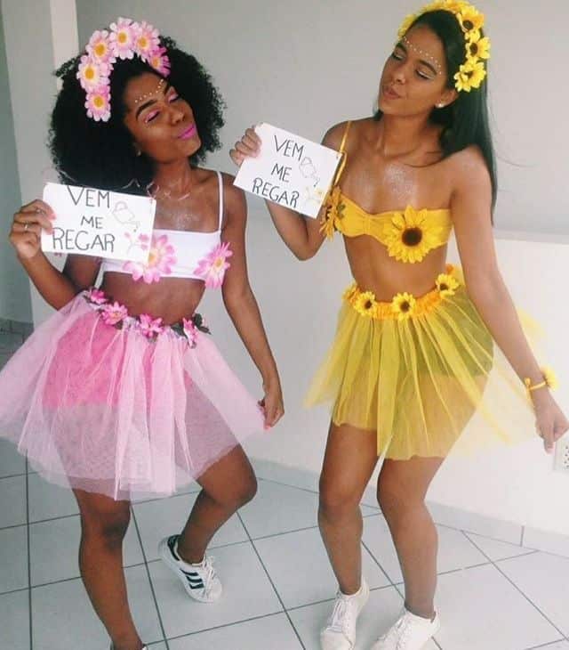fantasias de amigas para carnaval com saia de tule